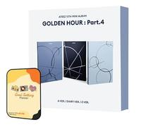 ATEEZ GOLDEN HOUR: Part.4 Album [A + Diary + Z (3 ver. Full set)]+Pre Order Benefits+BolsVos Exclusive Idol-Inspired Digital Merches