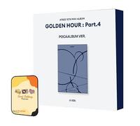 ATEEZ GOLDEN HOUR: Part.4 Album [A ver. (POCA ALBUM ver.)]+Pre Order Benefits+BolsVos Exclusive Idol-Inspired Digital Merches