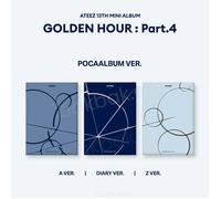 ATEEZ - Golden Hour : Part.4 (POCAALBUM Ver.) + Limited MAKESTAR Photocard* [13th Mini Album] - Part.4), With MAKESTAR Photocard