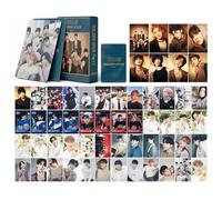 Ateez Kpop Lomo Cards 55Pcs GOLDEN HOUR Album - Set de tarjetas de fotos Merch para aficionados