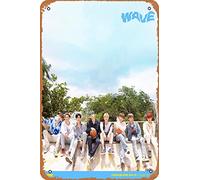 Ateez-Treasure ep.3 - Póster retro de metal vintage de 30,5 x 20,3 cm, decoración de pared para el hogar, bar, cueva