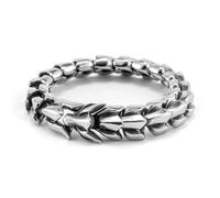 ATEIELLI Hombre Pulsera Acero Inoxidable Diseño de Dragón Estilo Vikingo Longitud 21-23 cm B352 (L-23CM)