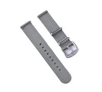 Ateldooly Correa de nailon de 18mm, 20mm y 22mm, correa de reloj militar de liberación rápida para accesorios de reloj, pulsera de repuesto, gery, 20mm