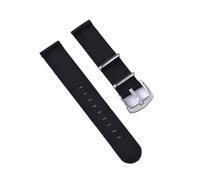 Ateldooly Correa de nailon de 18mm, 20mm y 22mm, correa de reloj militar de liberación rápida para accesorios de reloj, pulsera de repuesto, Negro, 20mm