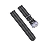 Ateldooly Correa de nailon de 18mm, 20mm y 22mm, correa de reloj militar de liberación rápida para accesorios de reloj, pulsera de repuesto, Gris oscuro, 18mm