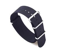 Ateldooly Correa de reloj acanalada, correas de nailon de 18mm, 20mm y 22mm, accesorios de correa de reloj de tela balística trenzada para correa de reloj militar, Negro, 22mm