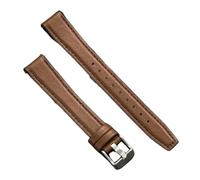 Ateldooly Correa de reloj de cuero de liberación rápida pulsera suave pulsera de reloj Universal de 10/12/14/16mm, Marron oscuro, 14mm