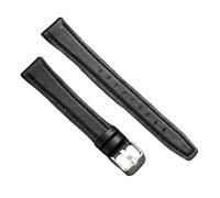 Ateldooly Correa de reloj de cuero de liberación rápida pulsera suave pulsera de reloj Universal de 10/12/14/16mm, Negro, 14mm