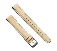 Ateldooly Correa de reloj de cuero de liberación rápida pulsera suave pulsera de reloj Universal de 10/12/14/16mm, Beige, 16mm