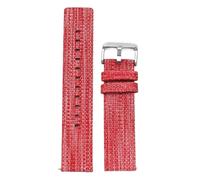 Ateldooly Correa de reloj de nailon, correa de 18mm, 20mm y 22mm, correas de repuesto para reloj, pulsera tejida de lona, correa de reloj de tela, Rojo, 22mm