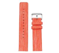 Ateldooly Correa de reloj de nailon, correa de 18mm, 20mm y 22mm, correas de repuesto para reloj, pulsera tejida de lona, correa de reloj de tela, Naranja, 20mm