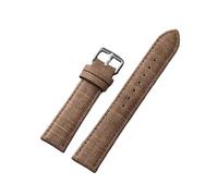 Ateldooly Correa de reloj de nailon vintage, correas de reloj de nailon de lona, pulsera para hombres y mujeres, Marron oscuro, 18mm