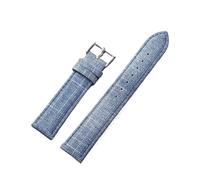 Ateldooly Correa de reloj de nailon vintage, correas de reloj de nailon de lona, pulsera para hombres y mujeres, Azul claro, 22mm