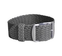 Ateldooly Pulsera tejida de tela, pulsera de repuesto para reloj, correa de nailon de 14mm, 16mm, 18mm, 20mm y 22mm, Gris, 14mm