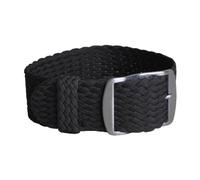 Ateldooly Pulsera tejida de tela, pulsera de repuesto para reloj, correa de nailon de 14mm, 16mm, 18mm, 20mm y 22mm, Negro, 14mm