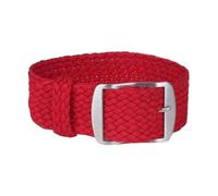 Ateldooly Pulsera tejida de tela, pulsera de repuesto para reloj, correa de nailon de 14mm, 16mm, 18mm, 20mm y 22mm, Rojo, 16mm