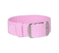 Ateldooly Pulsera tejida de tela, pulsera de repuesto para reloj, correa de nailon de 14mm, 16mm, 18mm, 20mm y 22mm, Rosa, 14mm