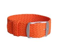 Ateldooly Pulsera tejida de tela, pulsera de repuesto para reloj, correa de nailon de 14mm, 16mm, 18mm, 20mm y 22mm, Naranja, 22mm