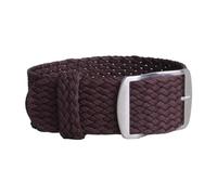 Ateldooly Pulsera tejida de tela, pulsera de repuesto para reloj, correa de nailon de 14mm, 16mm, 18mm, 20mm y 22mm, Marrón, 22mm