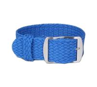 Ateldooly Pulsera tejida de tela, pulsera de repuesto para reloj, correa de nailon de 14mm, 16mm, 18mm, 20mm y 22mm, Azul, 16mm