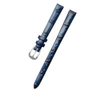 Ateldooly Reloj de pulsera de cuero para mujer, relojes de pulsera, correa de reloj de 6/8/10/12/14/16mm, Plata azul vintage, 6mm