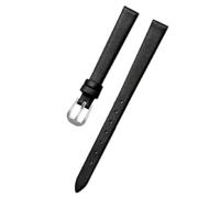 Ateldooly Reloj Pulsera Correa de Reloj de Cuero para Mujer Correa de muñeca 6mm 7mm 8mm 10mm 12mm Correa pequeña, Sk negro, 10mm