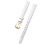 Ateldooly Reloj Pulsera Correa de Reloj de Cuero para Mujer Correa de muñeca 6mm 7mm 8mm 10mm 12mm Correa pequeña, blanco g, 18mm
