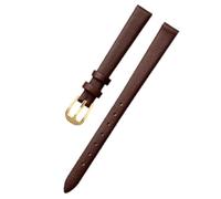 Ateldooly Reloj Pulsera Correa de Reloj de Cuero para Mujer Correa de muñeca 6mm 7mm 8mm 10mm 12mm Correa pequeña, marrón g, 14mm