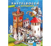 ATELIER COLOR Castillo del caballero con caballos juguetes de papel para recortar, manualidades para niños a partir de 6 años con figuras princesa 3D modelo papertoys