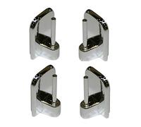 ATELIERS 28 Supports - Crochets adhésifs/Autocollant pour Tringle de vitrage - (Chrome/Argenté Lot de 8)