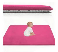 Atemrdsye 2.5CM Alfombra Bebe Gruesa, Alfombra De Habitacion Bebe Antideslizante Manta Juegos Bebes, Colchoneta Suelo Niños 150 x 200 cm Rosa para Habitación Infantil Guardería Alfombra de área