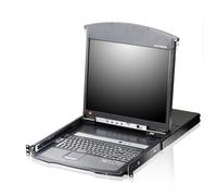 Aten 1-Local/Remote Share Access 8-Port Cat 5 Dual Rail 17" LCD KVM over IP Switch with Daisy-Chain Port