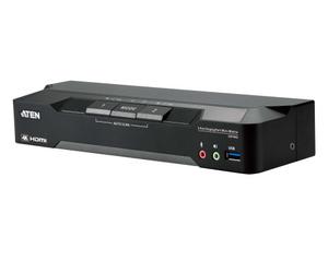 ATEN 2-PORT 4K DISPLAYPORT DUAL DISPLAY MINI-MATRIX BOUNDLESS KVM SWITCH WITH USB PERIPHERAL SUPPORT (CM1942-AT-G)