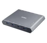 ATEN 2-PORT USB-C 4K DISPLAYPORT KVM DOCK SWITCH USB 3.2 PERIPHERAL SUPPORT