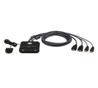 ATEN 2-PORT USB FHD HDMI CABLE KVM SWITCH (CS22HF-AT) (CP20)