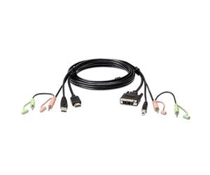 Aten 2L-7D02DH adaptador de cable HDMI DVI-D Negro - Adaptador para cable (HDMI, DVI-D, Male connector / Male connector, 1,8 m, Negro)
