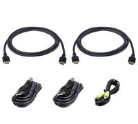 Kit de cables KVM seguro ATEN 1,8 m USB HDMI doble monitor