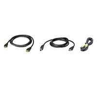 ATEN 2L-7D02UHX3 cable para video, teclado y ratón (kvm) Negro 1,8 m marca