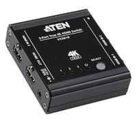 ATEN 3-Port True 4K HDMI Switch - HDMI - Metal - Black - 60 Hz - 5 m - 3840 x 2160-4096 x 2160