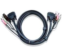 ATEN Cable KVM DVI-I single link USB de 1,8 m