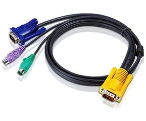 Aten at-2l5202p - switch kvm (1,8m, negro, hdb-15, 2xps/2, sphd-15, ma
