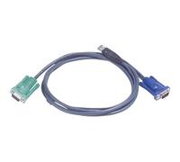 ATEN Cable KVM USB con SPHD 3 en 1 de 5 m - 5 m - VGA - Negro - HDB-15 + USB A - SPHD-15 - Macho