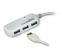 Hub Aten 4 puertos 480 Mbit/s USB 2.0 modelo UE2120H Extensión 12 m