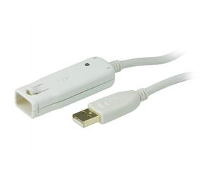 ATEN Cable extensor USB 2.0 de 12 m (soporta conexión en cadena hasta 60 m) - 12 m - USB A - USB A - USB 2.0 - 480 Mbit/s - Blanco