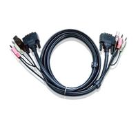 Aten Cable KVM DVI-D single link USB de 3 m