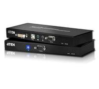 Aten CE600 Extensor KVM USB DVI de Consola Remota con Audio y RS-232, para PC/Servidor hasta 60 Metros de Distancia