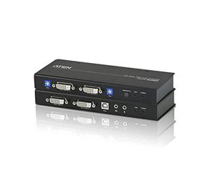 Aten CE604 Negro - Extensor de consola (480 g, 0 - 50 °C, -20 - 60 °C, 0 - 80%, Negro, DVI)