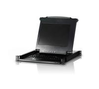 Aten cl1000m interruptor kvm montaje en rack negro