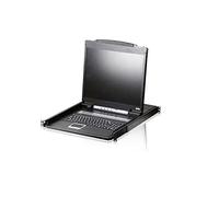 Aten Cl1000n KvM-Konsole, 19" Lcd, Vga, Ps/2, Tastaturlayout D (cl1000n d)