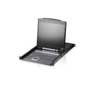 Aten CL1308N-ATA-DNG 8-Port PS/2-USB VGA 19" LCD Conmutador KVM con teclado escandinavo
